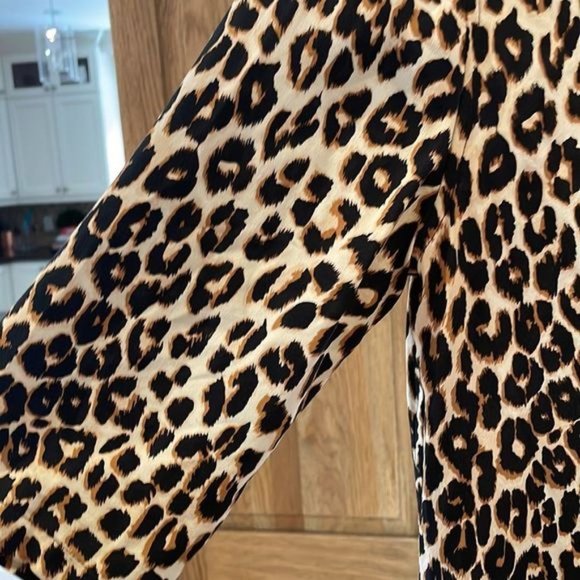 Femme equipment leopard print silk shift dress - Picture 7 of 13